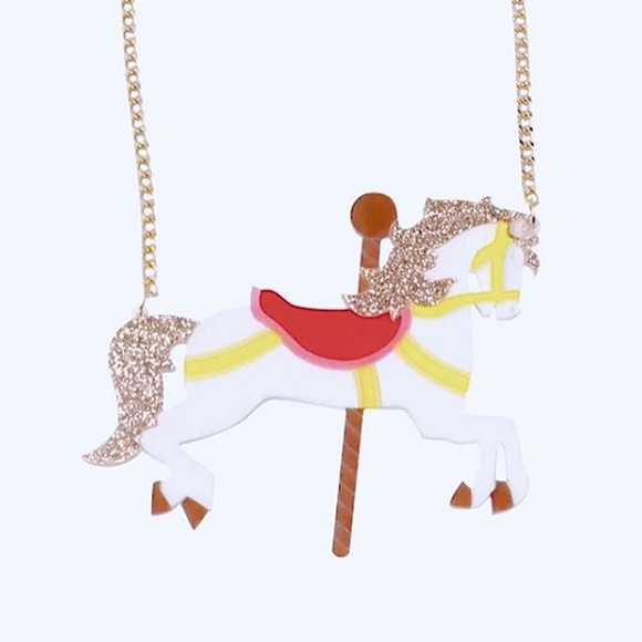 Carousel Horse Neck-lave